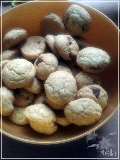 Galletas de chocolate y frutos secos. Asaltando a Pilar