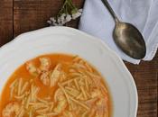 Sopa fideos gambones Thermomix