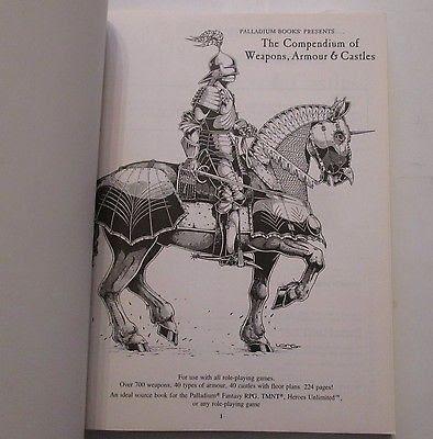 The Compendium Of Weapons, Armor & Castles, de Palladium Books
