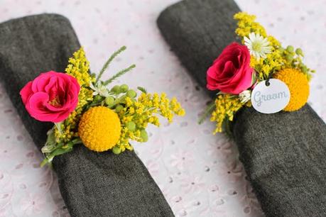 DIY. Crea unos Preciosos Servilleteros con Flores Naturales.