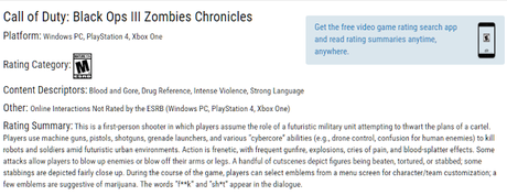 Nuevo registro de Black Ops 3: Zombies Chronicles Nuevo registro de Black Ops 3: Zombies Chronicles