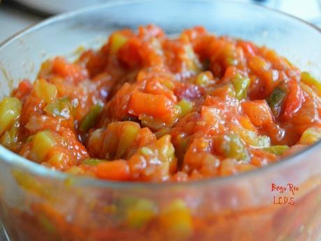 Hojaldre de sardinas y pisto