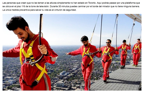 Las atracciones más locas del mundo.