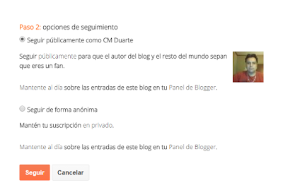 Seguir oloblogger publicamente o privado Seguir oloblogger publicamente o privado