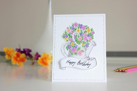 Making a card with INEXPENSIVE supplies