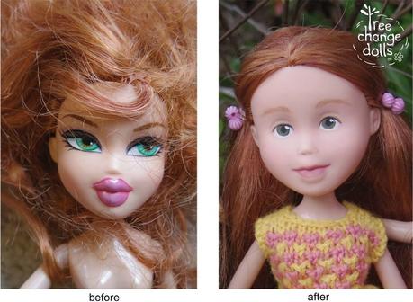 Tree Change Dolls, muñecas sin maquillaje para promover la belleza real