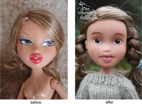 Tree Change Dolls, muñecas sin maquillaje para promover la belleza real