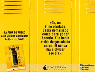 Reseña# LA FLOR DE FUEGO de ALBA QUINTAS GARCIANDIA