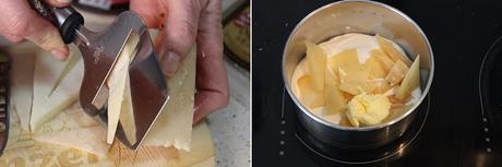 RECETA - Crêpes rellenos de gambas y espárragos con salsa de queso
