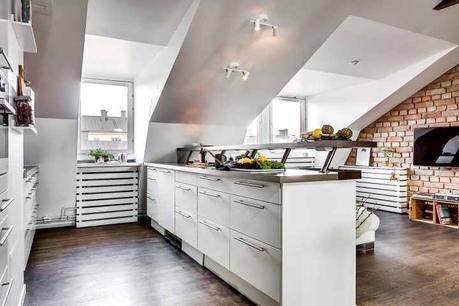 suelo de madera oscura estilo nórdico decoración interiores decoración atico blog decoración nórdica 