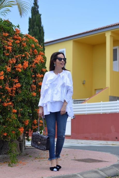 zara-frilled-shirt-mules-outfit