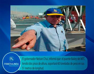 NELSON CHUI SUPERVISA ARMADO DEL PUENTE BAILEY EN EL RÍO CAÑETE…