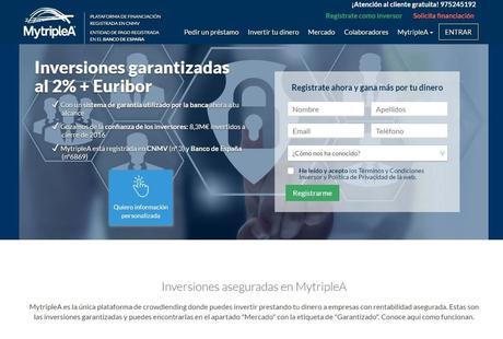 El crowdlending garantizado de MytripleA permite invertir sin riesgo en Pymes avaladas por SGRs