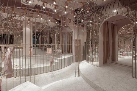 JOOOS Fitting Room, en Hangzhou: 4 estéticas contrastantes dentro del mismo espacio