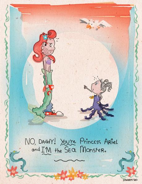 Este padre convierte las ocurrencias de su hija en bonitas ilustraciones