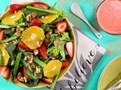 RECETA Ensalada Espinacas Fresas Nueces Caramelizadas