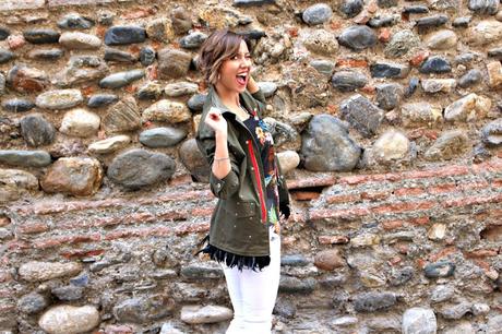 Fitness And Chicness-Pinko Military Feather Jacket Aracne-6