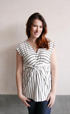 Camiseta con nudo maternidad