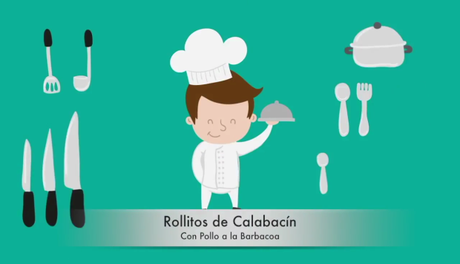 MASMUSCULO CHEF: ROLLITOS DE CALABACIN CON POLLO BBQ