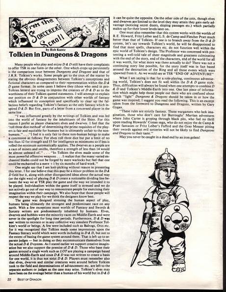 La Tierra Media no es para D&D (Ni antes, ni ahora)