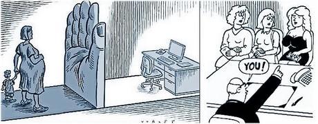 la mujer en el ambito laboral - caricatura