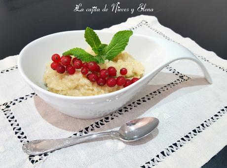Arroz con leche de almendras