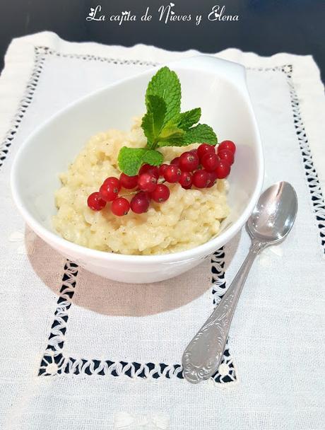 Arroz con leche de almendras