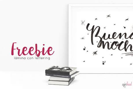 Freebie: lámina con lettering