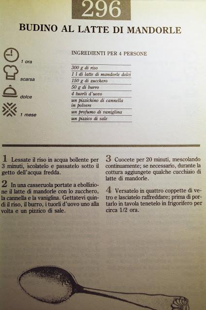 BUDINO AL LATTE DI MANDORLE - RETO DULCE CRI: PUGLIA