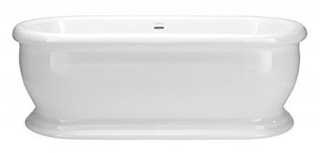 Casa Padrino Art Deco bath detached White model He-The 1735mm - Freestanding Retro