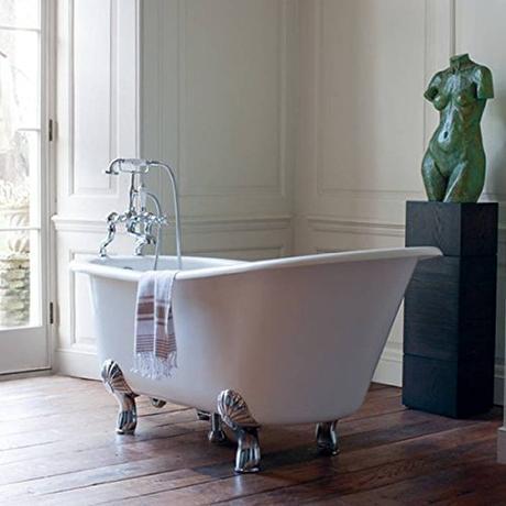 Casa Padrino Nouveau bath stone freestanding 1700mm Bhan White - Freestanding Retro