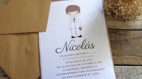 Invitaciones de Comunión Molonas