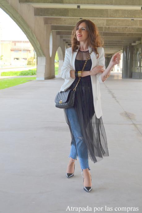 VESTIDO TRANSPARENTE