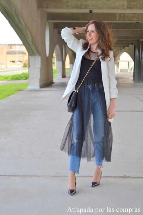 VESTIDO TRANSPARENTE