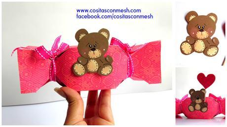 Cajitas de regalo con forma de caramelo las más faciles de hacer