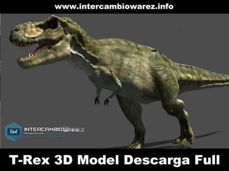 T-Rex 3D Model [MEGA] Free Download Descarga Full Gratis