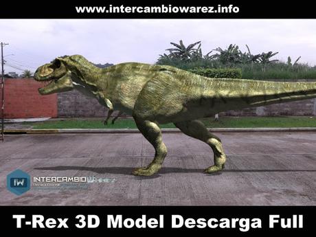 T-Rex 3D Model [MEGA] Free Download Descarga Full Gratis