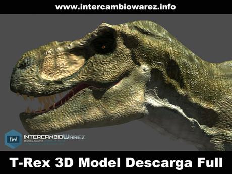 T-Rex 3D Model [MEGA] Free Download Descarga Full Gratis