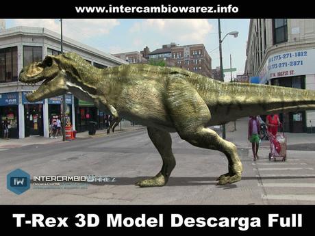 T-Rex 3D Model [MEGA] Free Download Descarga Full Gratis