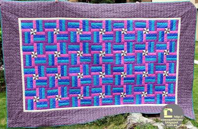 Quilt rail fance con molinillos Quilt rail fance con molinillos