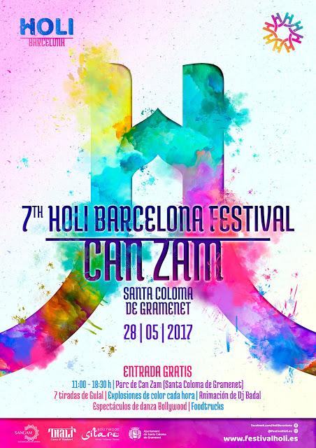 Holi Barcelona 2017. ¡El Festival de los colores en Can Zam, Santa Coloma de Gramenet!