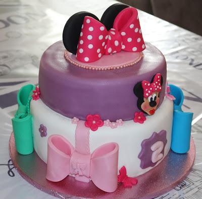 Tarta Y Galletas Minnie Para Arlet