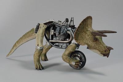 Los dinosaurios motorizados de Hironobu Shiozawa Los dinosaurios motorizados de Hironobu Shiozawa
