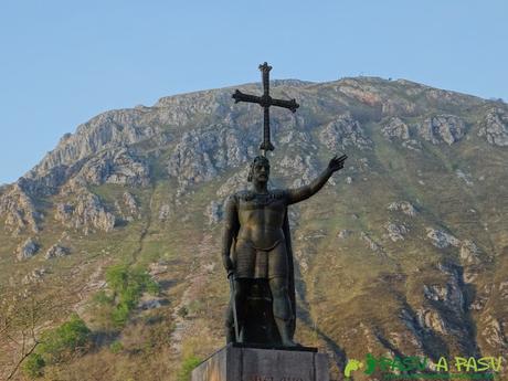 Rey Pelayo en Covadonga