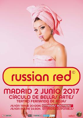 Russian Red hará doble sesión en el Círculo de Bellas Artes de Madrid