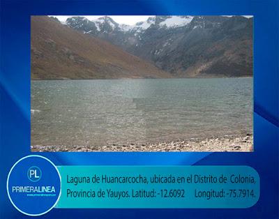 En Yauyos: SE DESBORDA  LAGUNA DE HUANCARCOCHA…