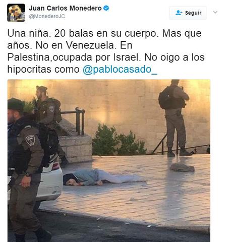 Abatida terrorista palestina adolescente.