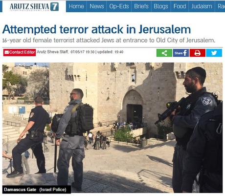 Abatida terrorista palestina adolescente.