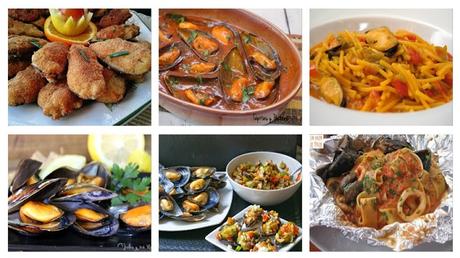 Mejillones con ensalada de papas