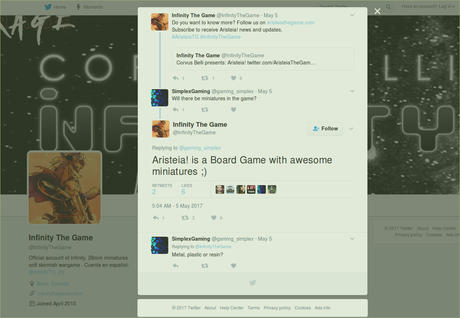 Corvus Belli va a sacar Aristeia! Corvus Belli va a sacar Aristeia!